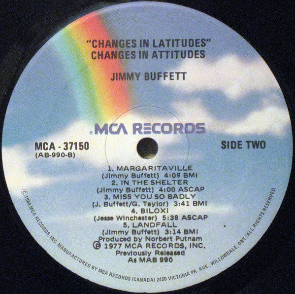 Jimmy Buffett – Changes In Latitudes, Changes In Attitudes (Used vinyl)