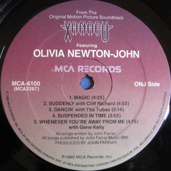 Olivia Newton-John / Electric Light Orchestra – Xanadu (From The Original Motion Picture Soundtrack) (Used vinyl)