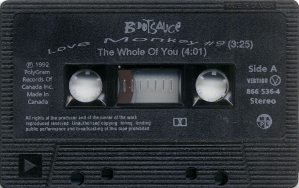 Bootsauce – Love Monkey #9 (Used cassette)