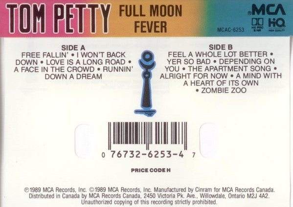 Tom Petty – Full Moon Fever - Used cassette