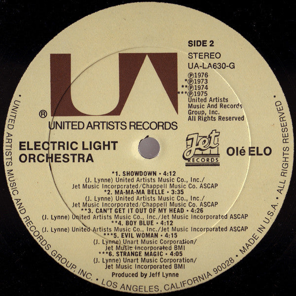 Electric Light Orchestra – Olé ELO (Used vinyl)
