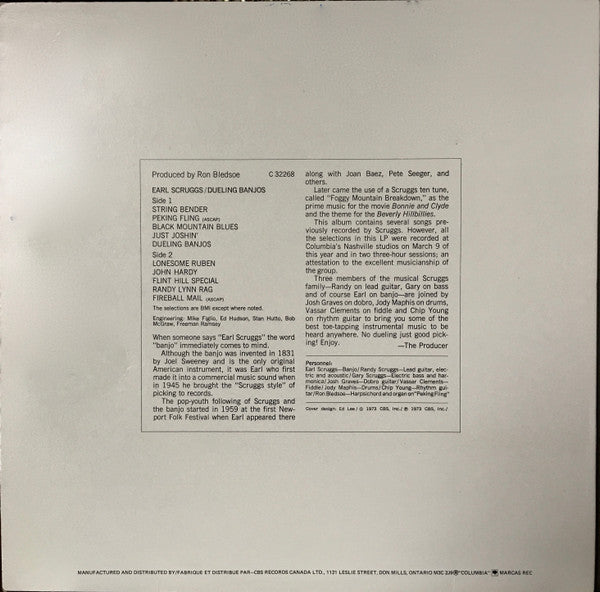 Earl Scruggs – Dueling Banjos (Used vinyl)