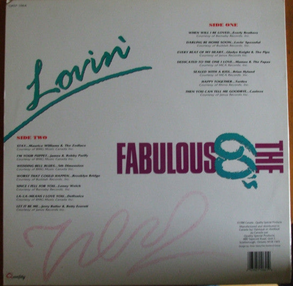 Various – The Fabulous 60's Volume One - Lovin' (Used vinyl)