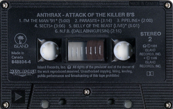 Anthrax – Attack Of The Killer B's (Used cassette)