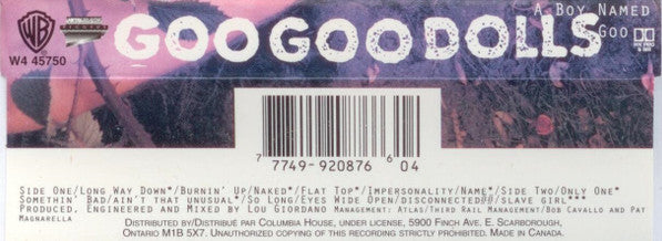 Goo Goo Dolls – A Boy Named Goo - Used cassette