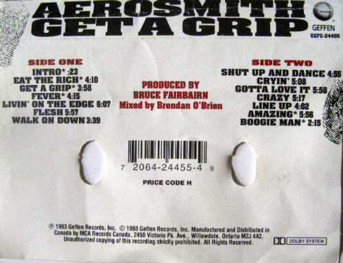 Aerosmith – Get A Grip (Used cassette)