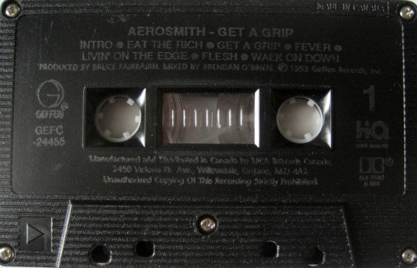 Aerosmith – Get A Grip (Used cassette)