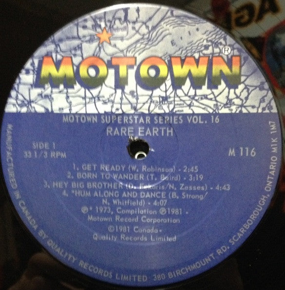 Rare Earth – Rare Earth (Used vinyl)