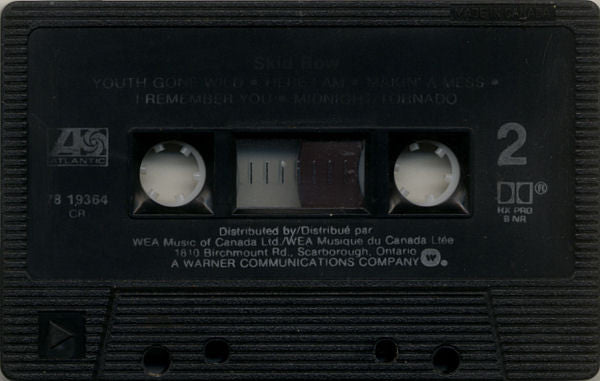 Skid Row – Skid Row (Used cassette)