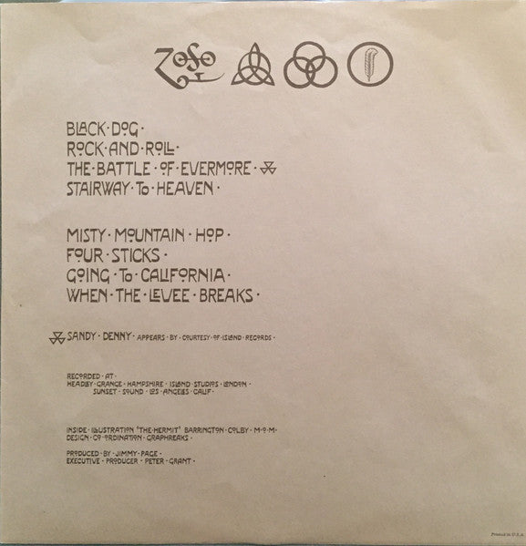Led Zeppelin – IV (Used vinyl)