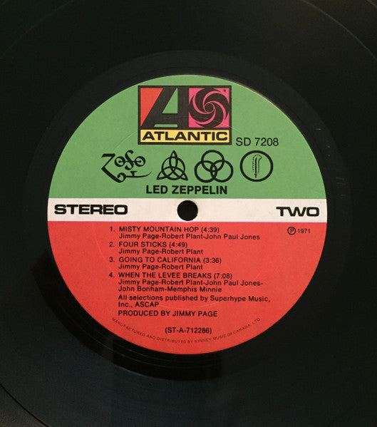 Led Zeppelin – IV (Used vinyl)