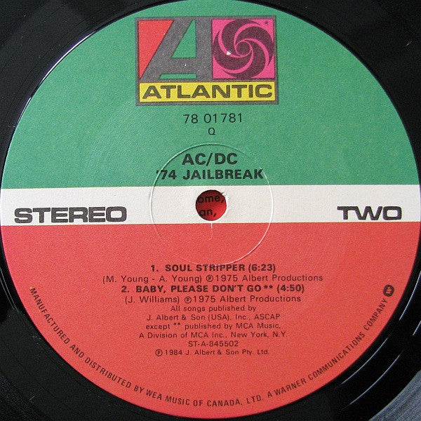 AC/DC – '74 Jailbreak (Used vinyl)