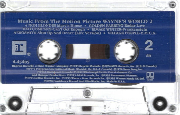 Various – Music From The Motion Picture Wayne's World 2 - Used cassette