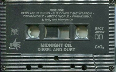 Midnight Oil – Diesel And Dust (Used cassette)