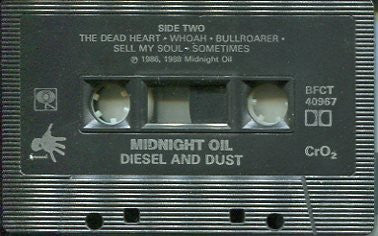 Midnight Oil – Diesel And Dust (Used cassette)