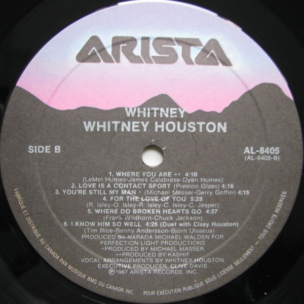 Whitney Houston – Whitney (Used vinyl)