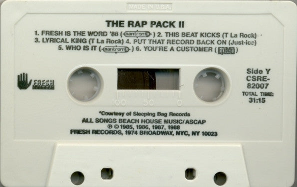 Various – The Rap Pack II (Used cassette)