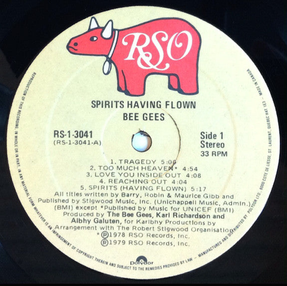 Bee Gees – Spirits Having Flown (Used vinyl)