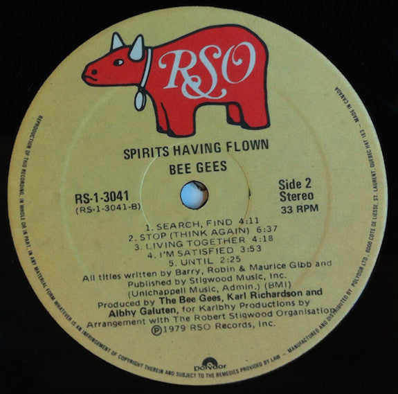 Bee Gees – Spirits Having Flown (Used vinyl)
