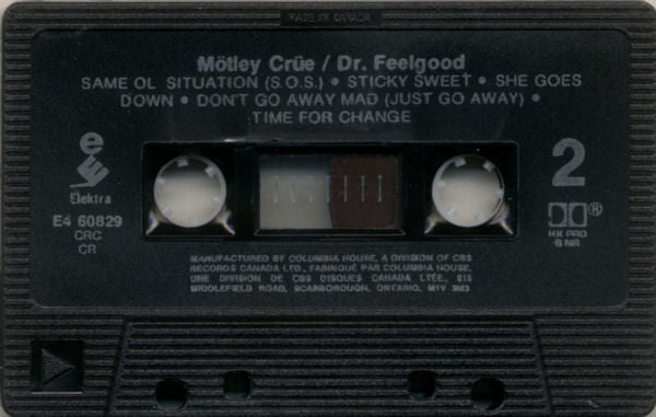 Mötley Crüe – Dr. Feelgood (Used cassette)