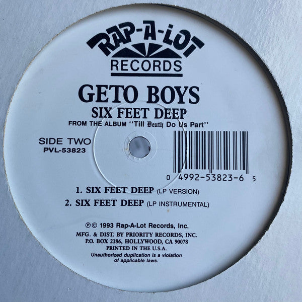 Geto Boys – Six Feet Deep (Used vinyl)