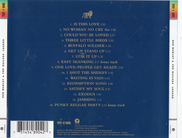 Bob Marley & The Wailers – Legend - The Best Of Bob Marley & The Wailers (Used CD)