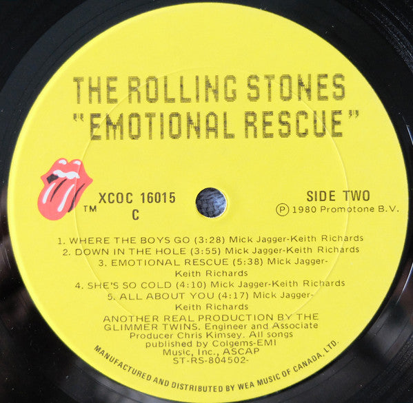 The Rolling Stones – Emotional Rescue (Used vinyl)