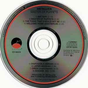 Metallica – Master Of Puppets (Used CD)