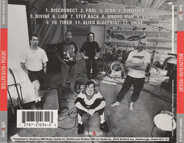 Rollins Band – Weight - Used CD