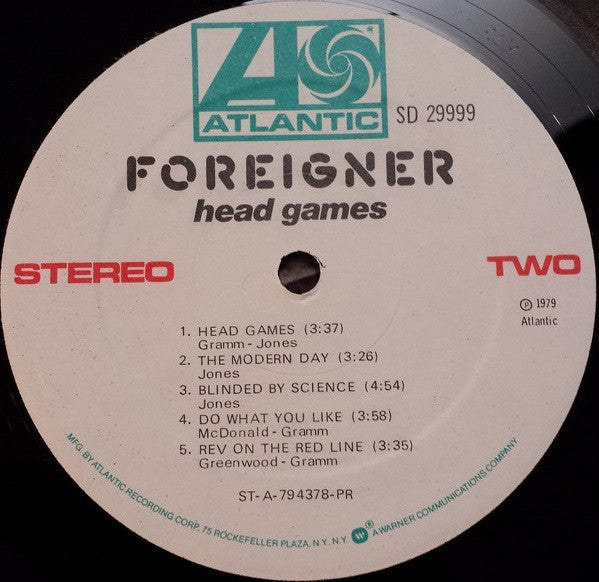 Foreigner – Head Games (Used vinyl)