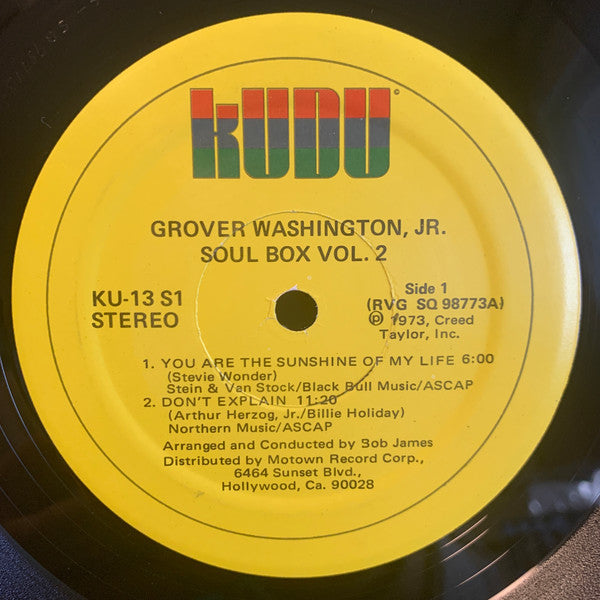 Grover Washington, Jr. – Soul Box Vol.2 (Used vinyl)