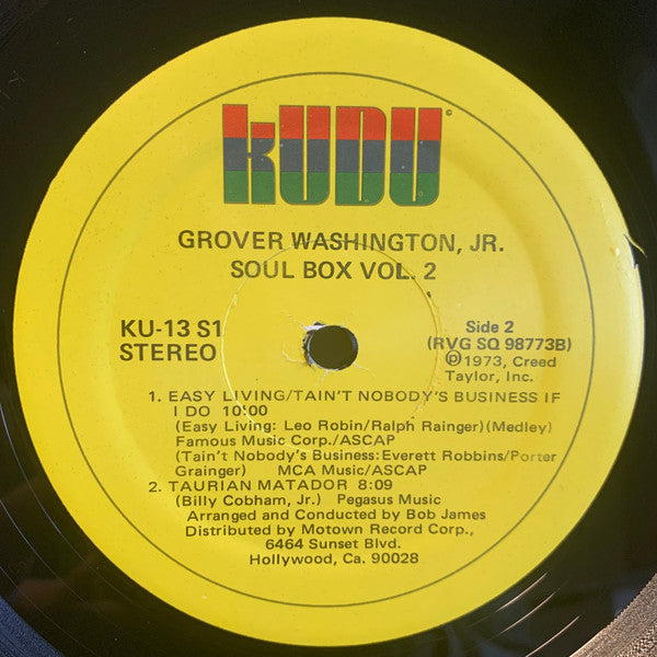 Grover Washington, Jr. – Soul Box Vol.2 (Used vinyl)