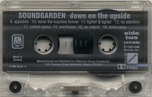 Soundgarden – Down On The Upside (Used cassette)