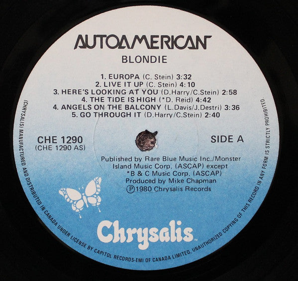 Blondie – Autoamerican (Used vinyl)