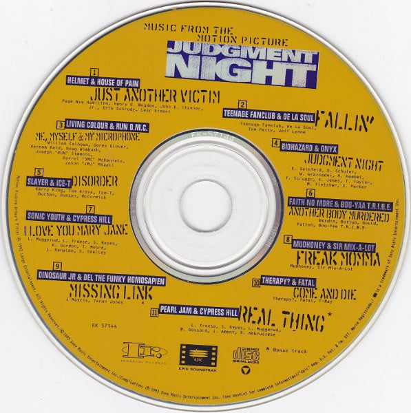 Various – Judgment Night (Music From The Motion Picture) (Used CD)