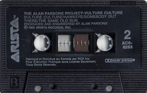The Alan Parsons Project – Vulture Culture (Used cassette)