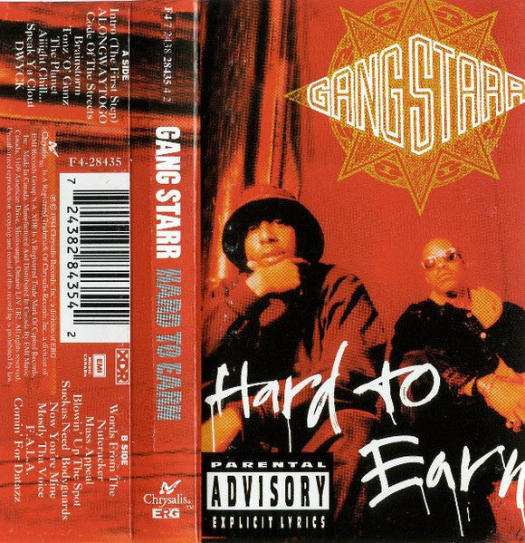 Gang Starr – Hard To Earn (Used cassette)