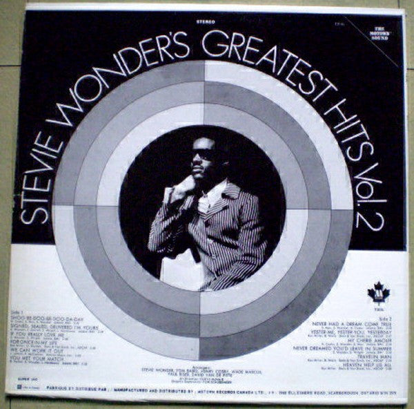 Stevie Wonder – Stevie Wonder's Greatest Hits Vol. 2 (Used vinyl)