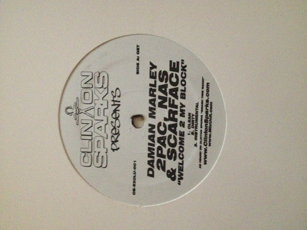 Clinton Sparks Presents Damian Marley, 2Pac, Nas & Scarface / Method Man / Young Gunz – Welcome 2 My Block / Now You Know / Young Gunnerz (Used vinyl)