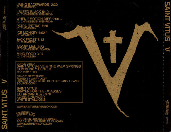 Saint Vitus – V (Used CD)