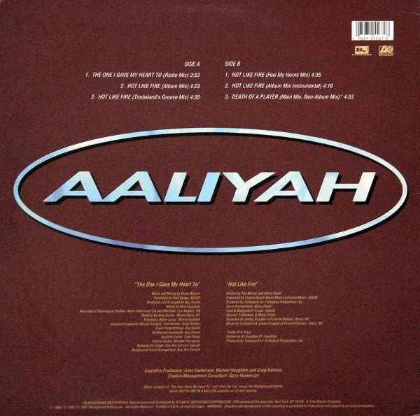Aaliyah – The One I Gave My Heart To / Hot Like Fire (Used vinyl)