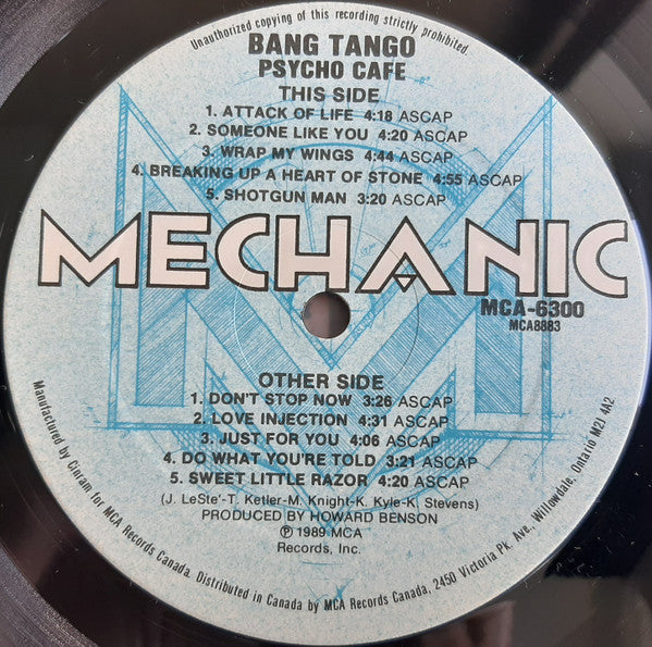 Bang Tango – Psycho Cafe (New vinyl)