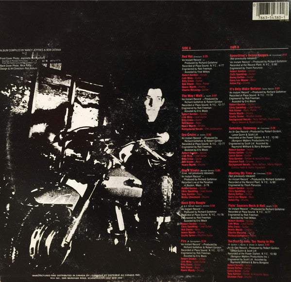 Robert Gordon – Too Fast To Live, Too Young To Die (Used vinyl)