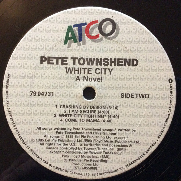 Pete Townshend – White City (A Novel) (Used vinyl)
