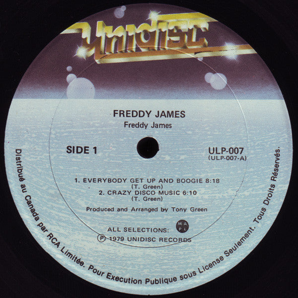 Freddie James – Get Up And Boogie (Used vinyl)