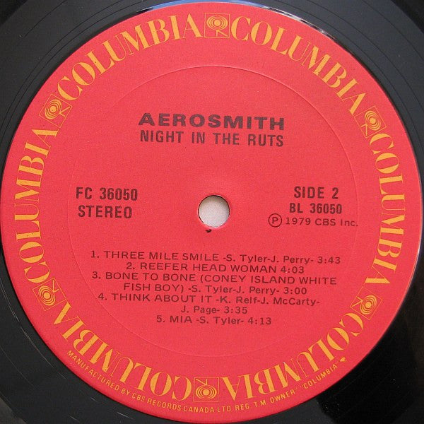 Aerosmith – Night In The Ruts (Used vinyl)