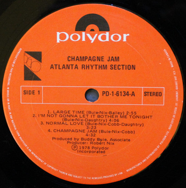 Atlanta Rhythm Section – Champagne Jam (Used Vinyl)