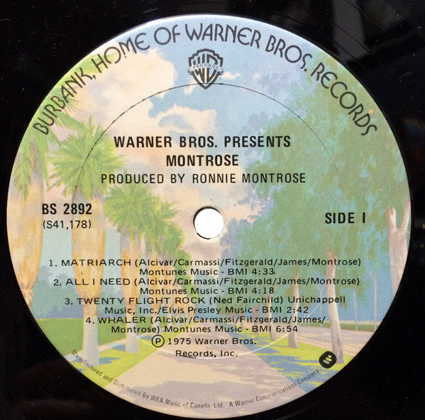 Montrose – Warner Bros. Presents Montrose! (Used vinyl)