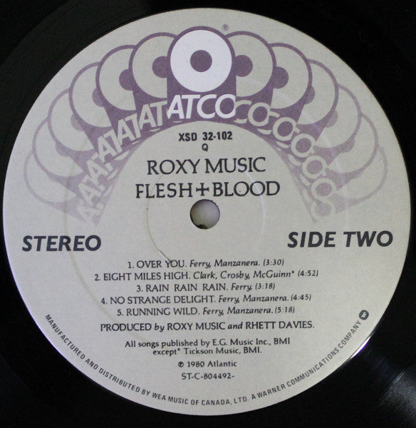Roxy Music – Flesh + Blood (Used vinyl)