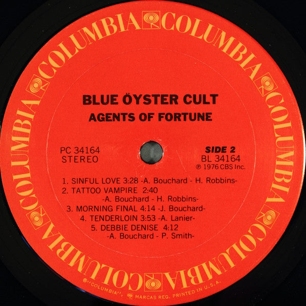 Blue Öyster Cult – Agents Of Fortune (Used vinyl)